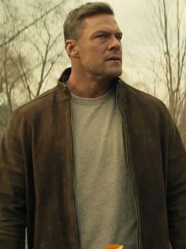 Alan Ritchson Reacher S03 Brown Suede Jacket
