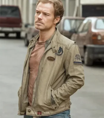Alfie Allen Atomic SO1 Suede Leather Jacket