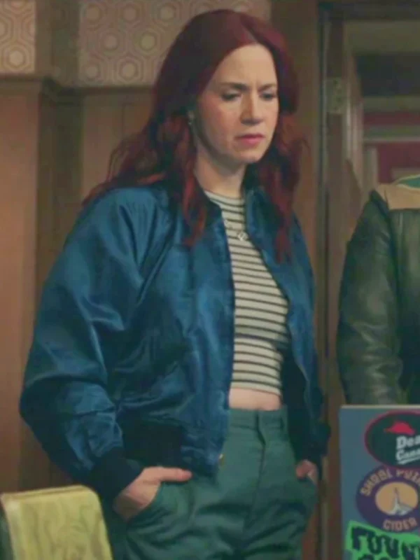 Alice Wetterlund Resident Alien S04 Blue Bomber Jacket