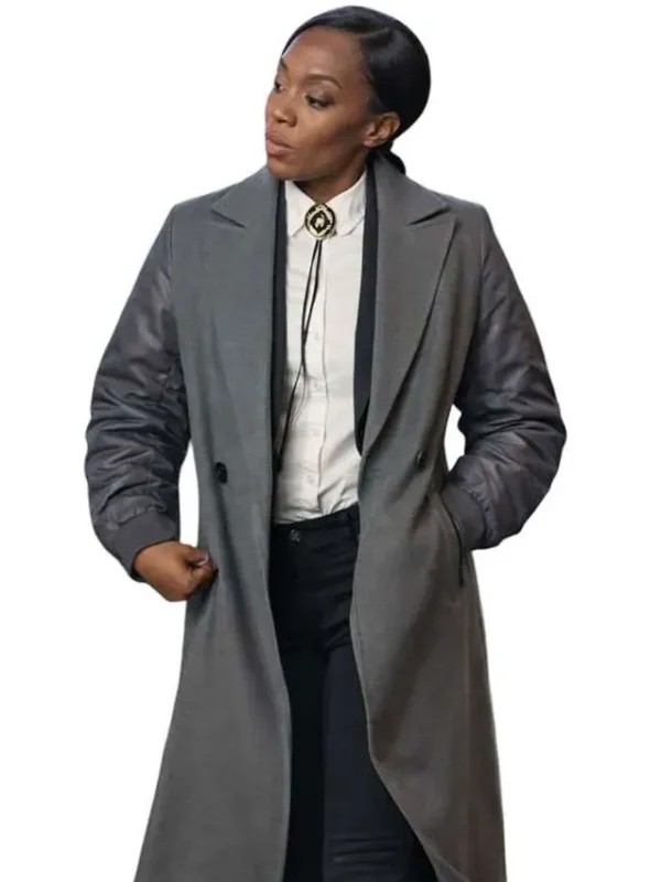 All the Queens S05 Men Racquel Palmer Grey Coat