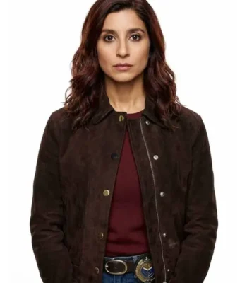Allegiance S03 Sabrina Sohal Brown Suede Jacket