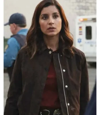 Allegiance S03 Sabrina Sohal Brown Suede Jacket