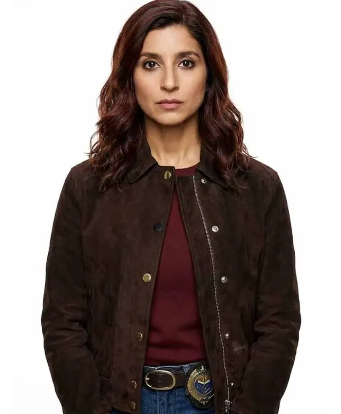 Allegiance S03 Sabrina Sohal Brown Suede Jacket Allegiance S03 Sabrina Sohal Brown Suede Jacket