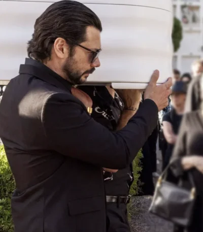 Álvaro Morte Two Graves S01 Black Blazer