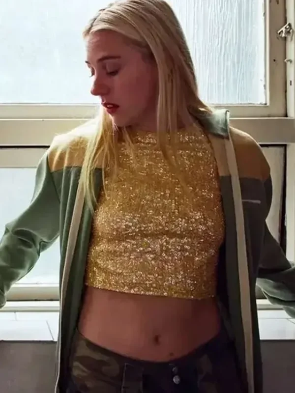 Amanda Diary of a Ditched Girl S01 Green Bomber Jacket
