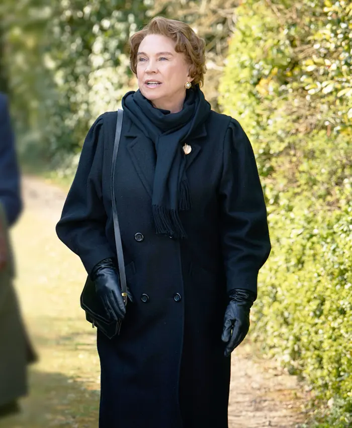 Amanda Redman Murder Before Evensong S01 Wool Coat Amanda Redman Murder Before Evensong S01 Wool Coat