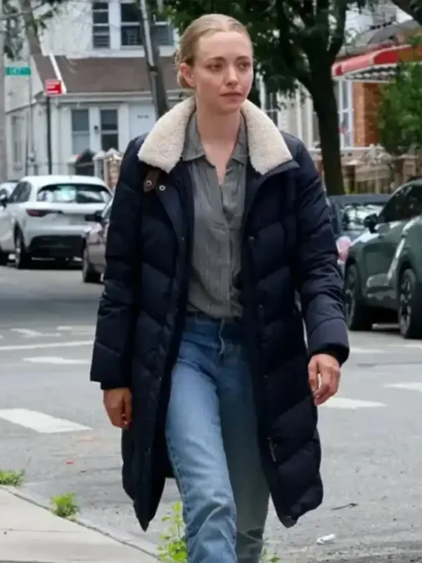 Amanda Seyfried Long Bright River S01 Blue Coat