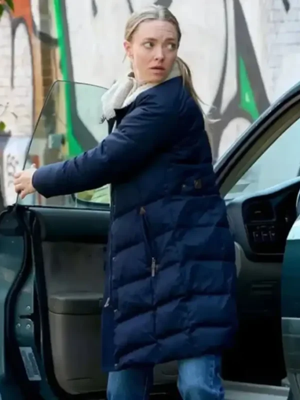Amanda Seyfried Long Bright River S01 Blue Coat