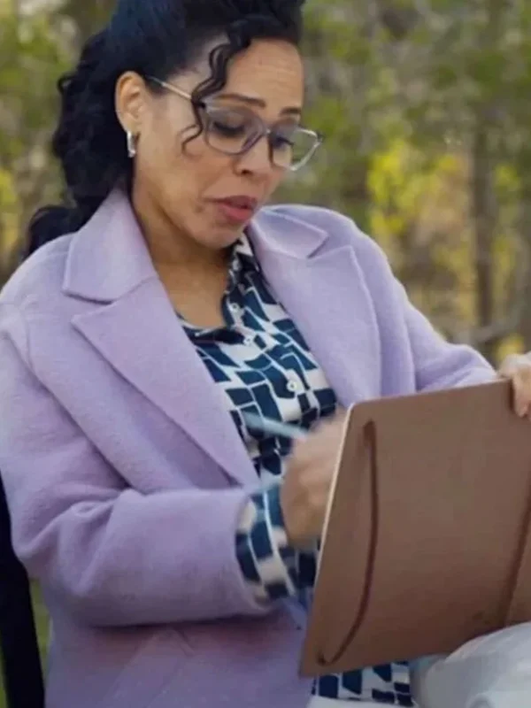 Amirah Vann Doc S01 Purple Wool Long Coat