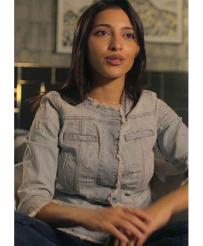 Amna Al Qubaisi F1 The Academy Embellished Denim Jacket Amna Al Qubaisi F1 The Academy Embellished Denim Jacket