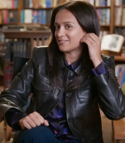 Amy-Leigh Hickman You S05 Black Leather Jacket