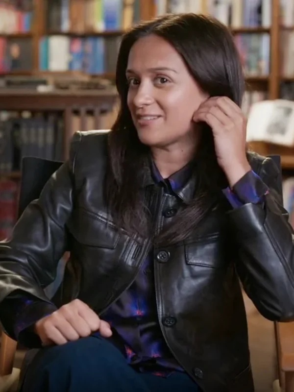 Amy-Leigh Hickman You S05 Black Leather Jacket