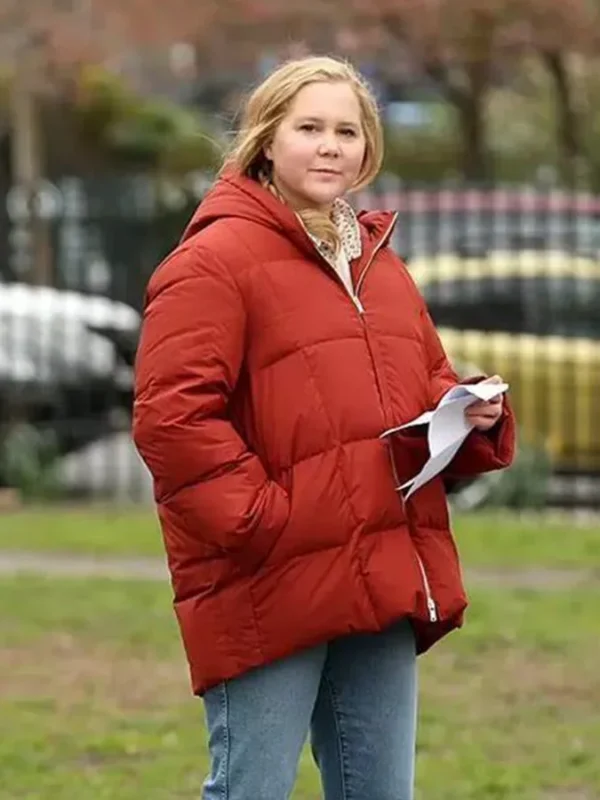 Amy Schumer Life and Beth S02 Orange Puffer Jacket