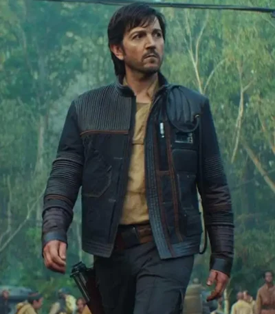 Andor S02 Cassian Andor Black Leather Jacket