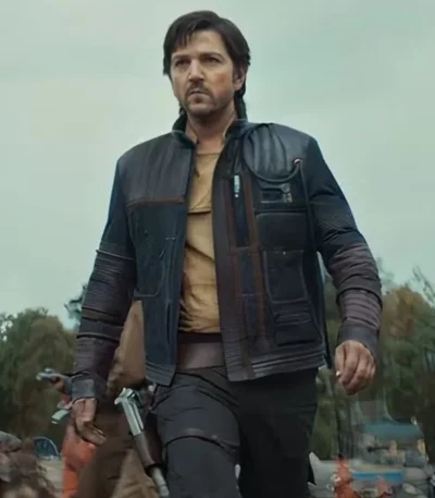 Andor S02 Cassian Andor Black Leather Jacket