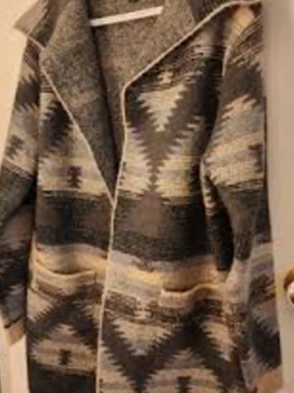 Andrea Menard Sullivans Crossing S03 Aztec Print Coat