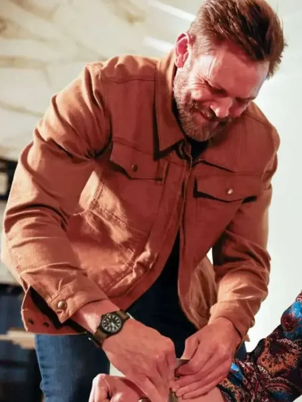 Animal Control S04 Frank Shaw Brown Jacket