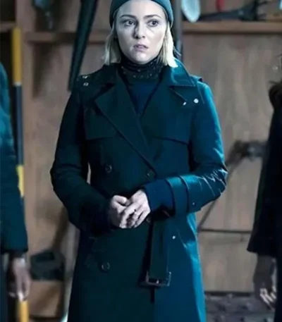AnnaSophia Robb Grosse Pointe Garden Society S01 Wool Coat