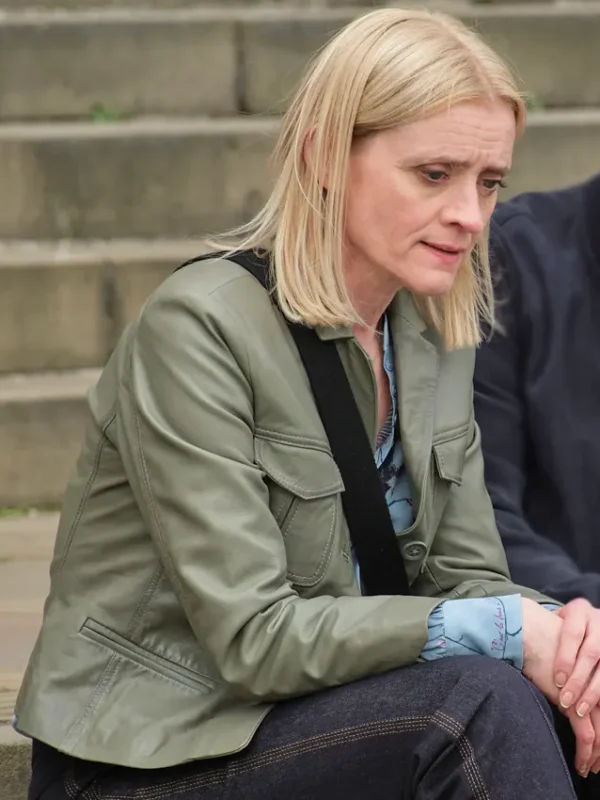 Anne-Marie Duff Reunion S01 Green Leather Jacket