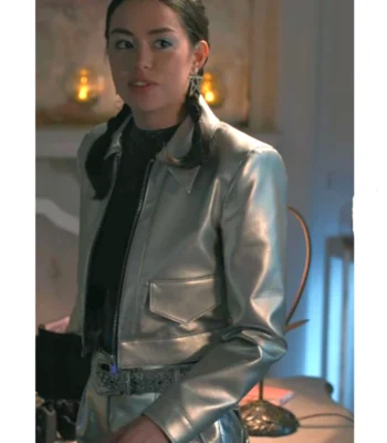 Annie Sullivan Sweet Magnolias S04 Silver Leather Jacket