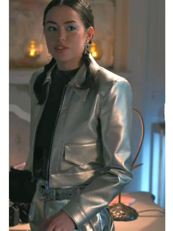 Annie Sullivan Sweet Magnolias S04 Silver Leather Jacket