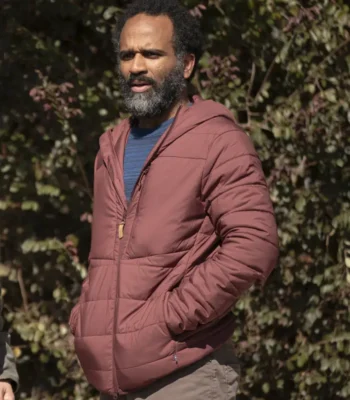 Anthony S. Goolsby Will Trent S03 Maroon Puffer Jacket