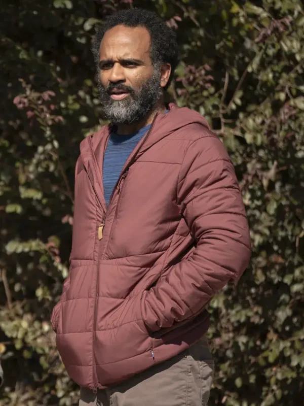 Anthony S. Goolsby Will Trent S03 Maroon Puffer Jacket