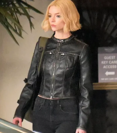 Anya Taylor-Joy Lucky S01 Black Leather Jacket