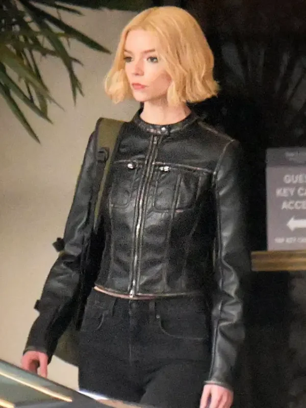 Anya Taylor-Joy Lucky S01 Black Leather Jacket