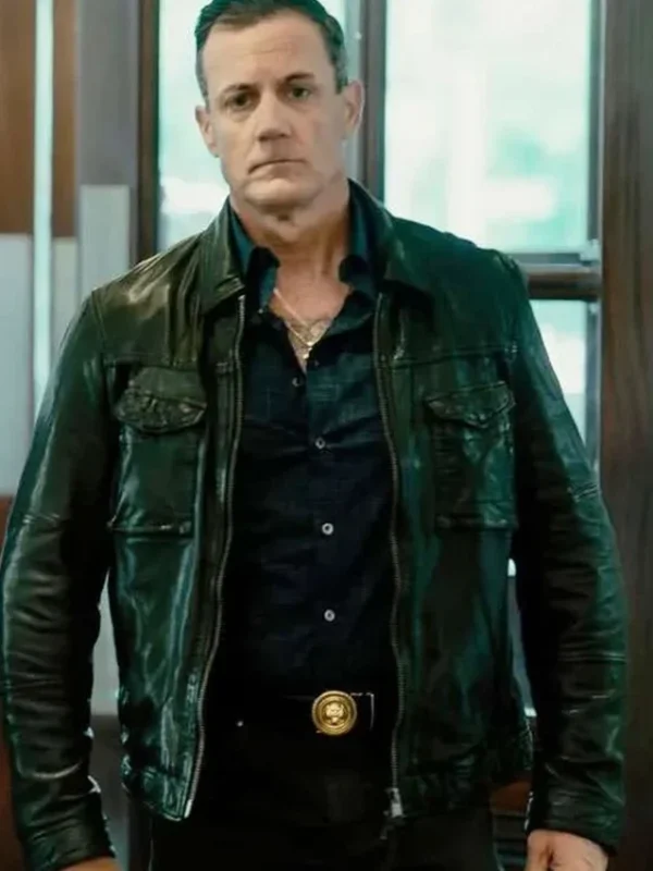 Armand Truisi Tulsa King S03 Black Leather Jacket