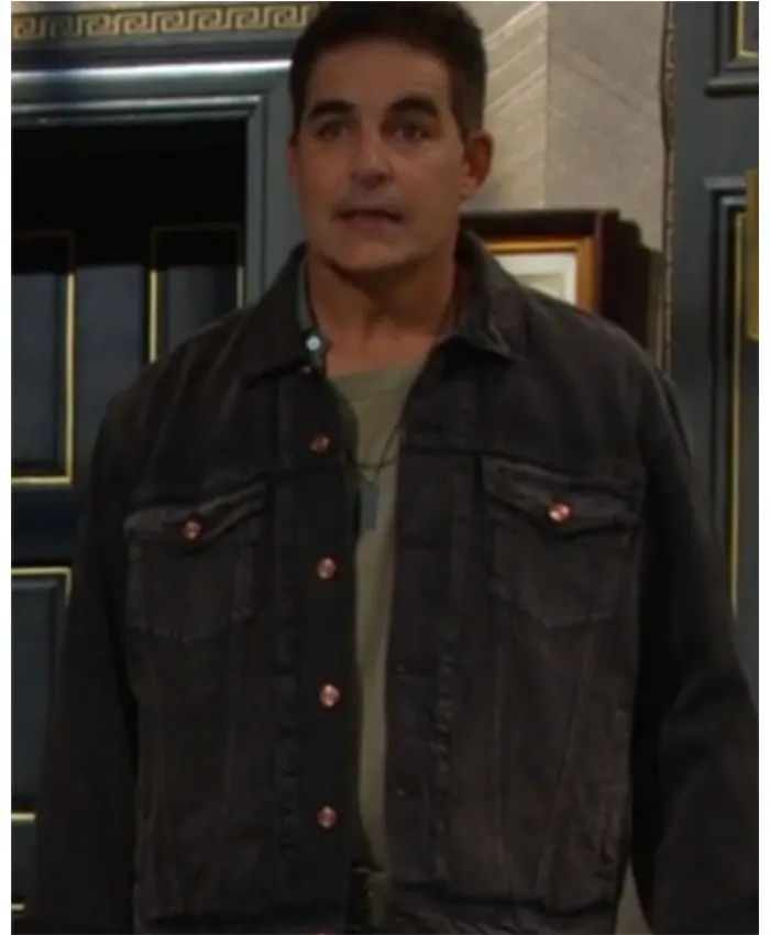 Arnold Days Of Our Lives Black Denim Jacket Arnold Days Of Our Lives Black Denim Jacket