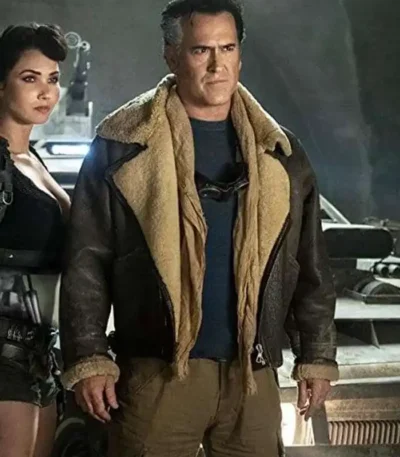 Ash vs Evil Dead Bruce Campbell Shearling Jacket