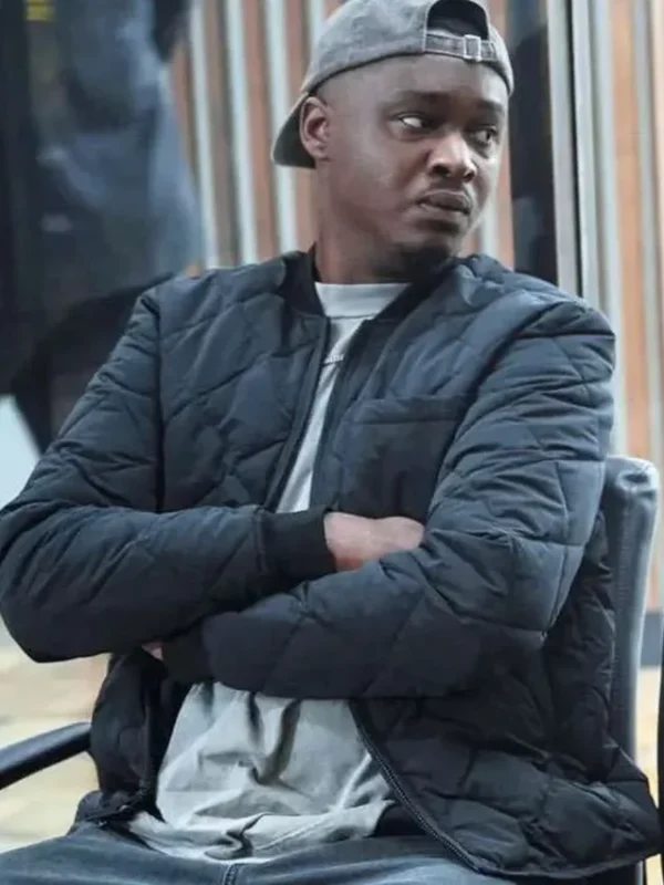 Ashton Sanders Invasion S03 Black Quilted Jacket
