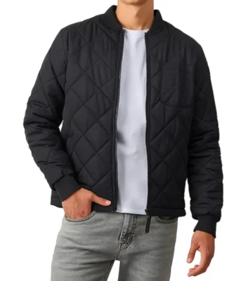 Ashton Sanders Invasion S03 Black Quilted Jacket