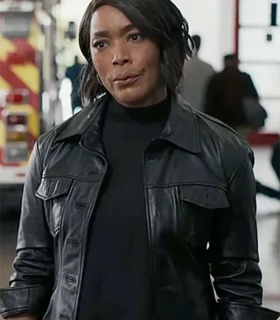 Athena Grant 9-1-1 S08 Black Leather Jacket