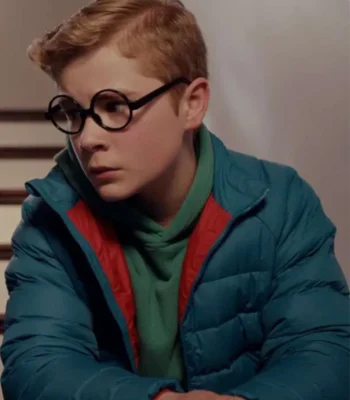 Austin Miller Ginny & Georgia S03 Blue Puffer Jacket