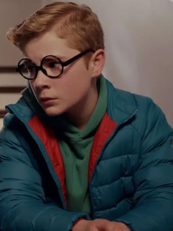 Austin Miller Ginny & Georgia S03 Blue Puffer Jacket