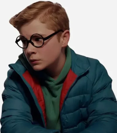 Austin Miller Ginny & Georgia S03 Blue Puffer Jacket