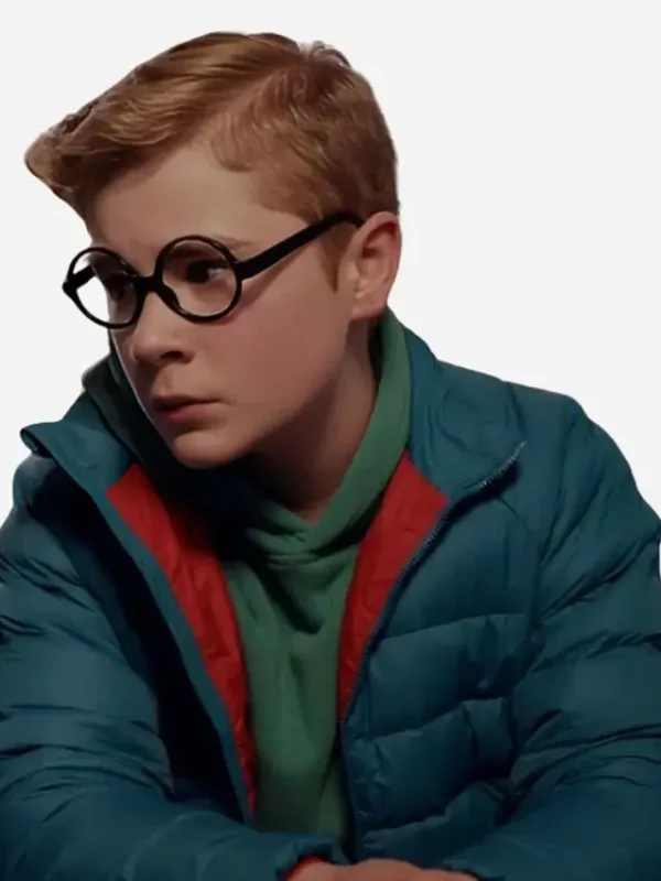 Austin Miller Ginny & Georgia S03 Blue Puffer Jacket