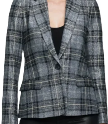 Ava Vitali Days Of Our Lives Grey Plaid Blazer