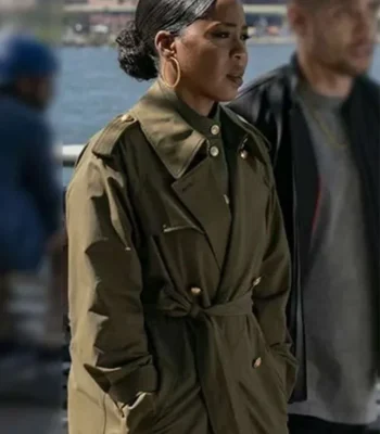 Ayanna Bell Law and Order Organized Crime S05 Green Coat