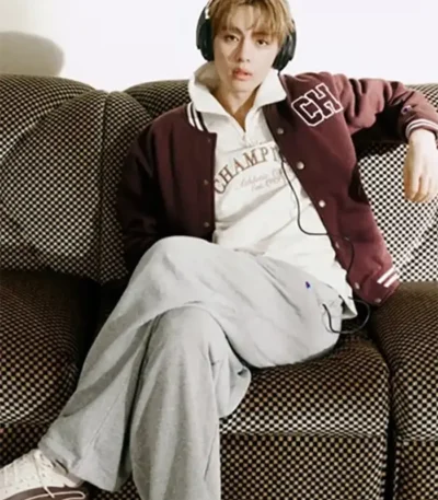 BTS TAEHYUNG x Champion Varsity Jacket