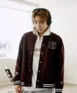 BTS TAEHYUNG x Champion Varsity Jacket