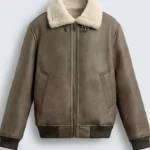 Beauty in Black Xavier Smalls Aviator Leather Jacket
