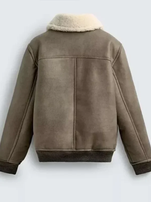Beauty in Black Xavier Smalls Aviator Leather Jacket