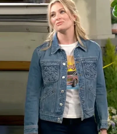 Beth Behrs The Neighborhood S07 Denim Jacket