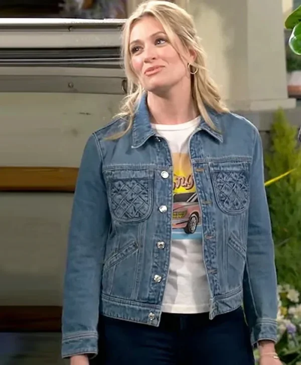 Beth Behrs The Neighborhood S07 Denim Jacket Beth Behrs The Neighborhood S07 Denim Jacket