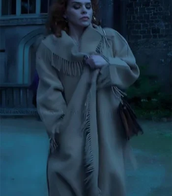 Billie Piper Wednesday S02 Fringe Coat
