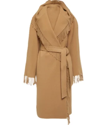 Billie Piper Wednesday S02 Fringe Coat
