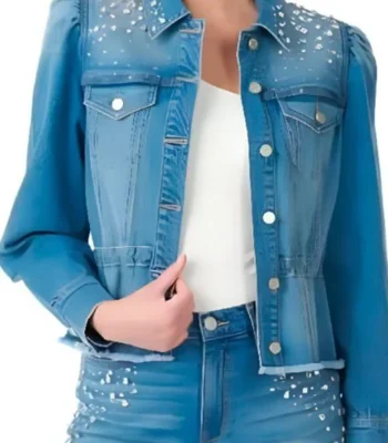 Birdie Grosse Pointe Garden Society Embellished Denim Jacket